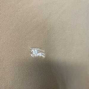 Men’s Burberry tan polo